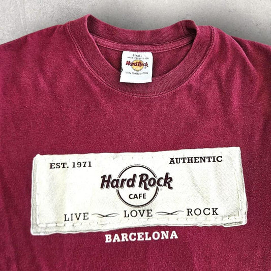 Vintage Hard Rock Cafe Red Tee - S T-Shirts Lizard Vintage Clothes 90.00 NIS Vintage Hard Rock Cafe Red Tee - S