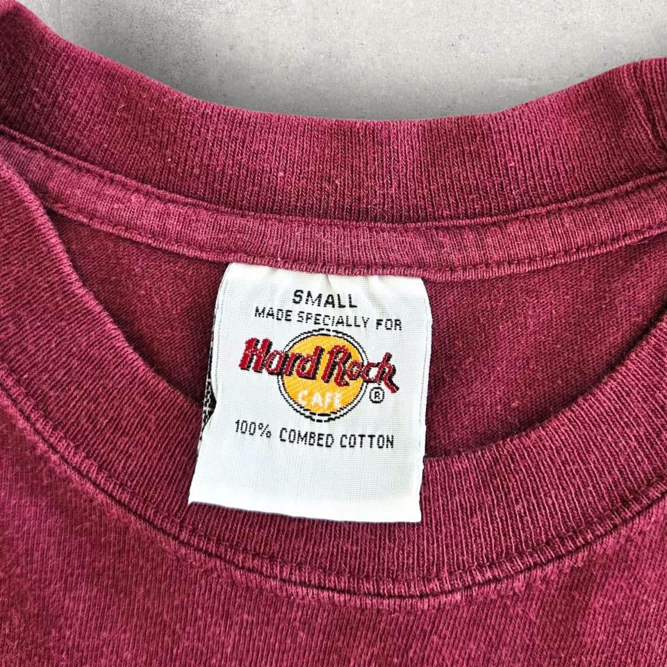 Vintage Hard Rock Cafe Red Tee - S T-Shirts Lizard Vintage Clothes 90.00 NIS Vintage Hard Rock Cafe Red Tee - S