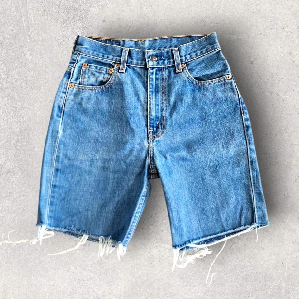 Levi’s 544 Blue Short Jeans - W28 Denim Shorts Lizard Vintage Clothes 100.00 NIS Levi’s 544 Blue Short Jeans - W28