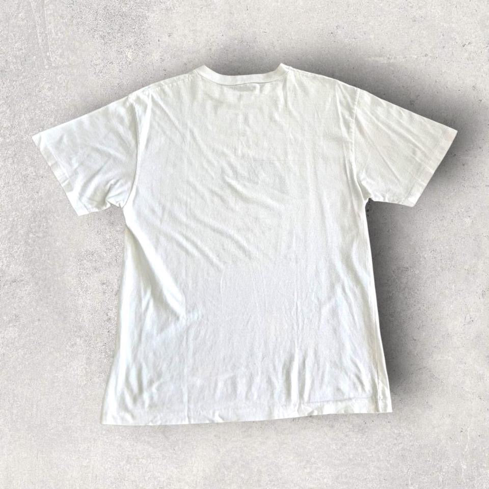 Vintage White Single Stitch T-shirt - L T-Shirts Lizard Vintage Clothes 85.00 NIS Vintage White Single Stitch T-shirt - L