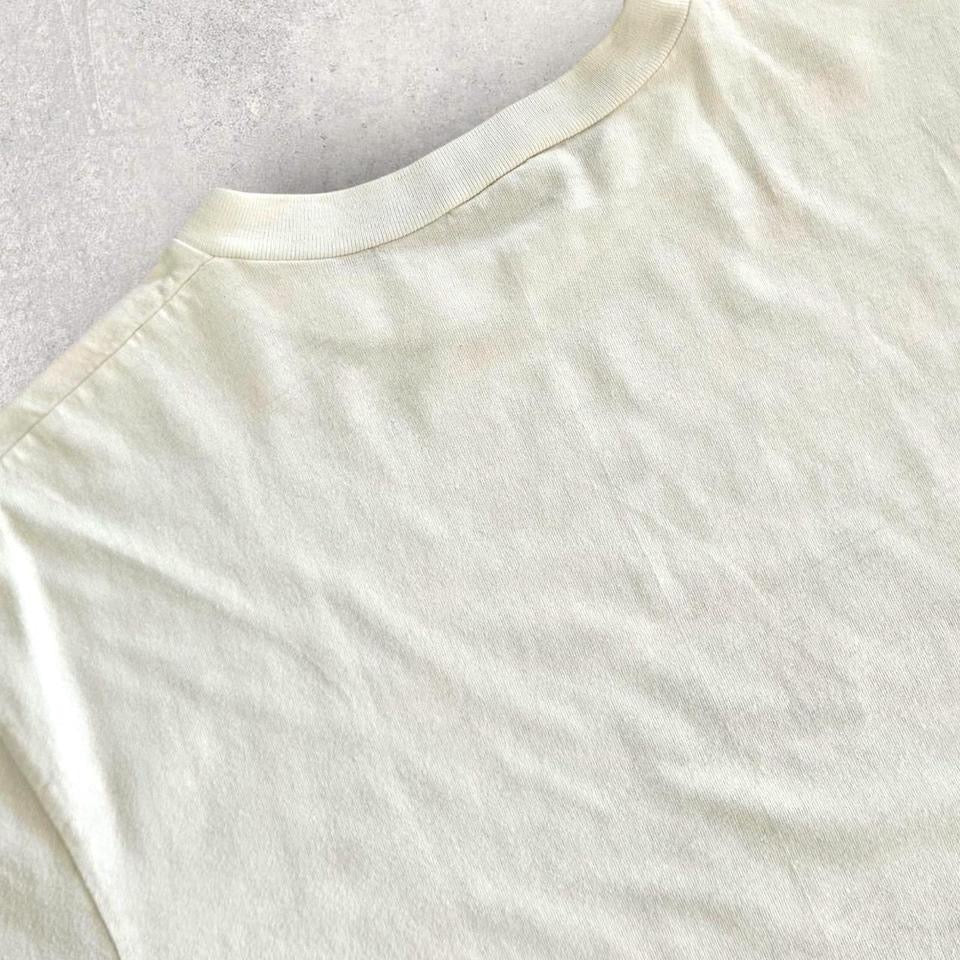 Vintage White Single Stitch T-shirt - L T-Shirts Lizard Vintage Clothes 85.00 NIS Vintage White Single Stitch T-shirt - L