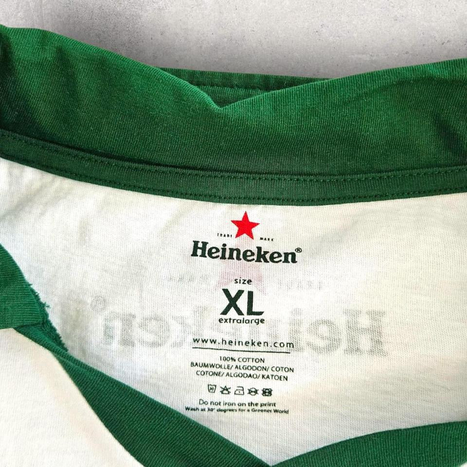 Heineken White Polo T-shirt - M Heineken White Polo T-shirt - M Polos Lizard Vintage Clothes