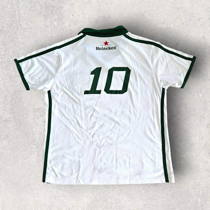 Heineken White Polo T-shirt - M Heineken White Polo T-shirt - M Polos Lizard Vintage Clothes