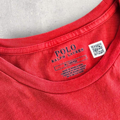 Polo Ralph Lauren Orange Tee - S 60.00 NIS Polo Ralph Lauren Orange Tee - S Lizard Vintage Clothes T-Shirts