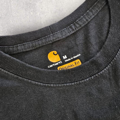 Carhartt Black Pocket Long Sleeve T-shirt - L 150.00 NIS Carhartt Black Pocket Long Sleeve T-shirt - L Lizard Vintage Clothes T-Shirts