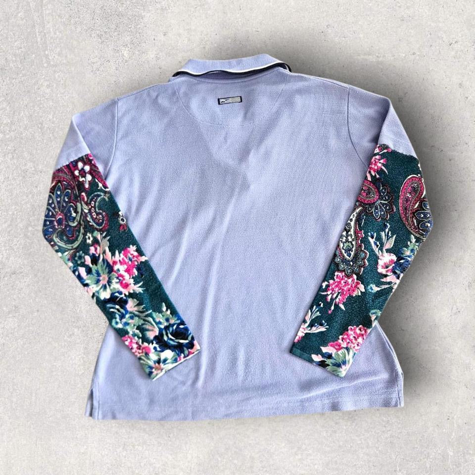 Vintage Reebok Reworked Polo Tee - S Vintage Reebok Reworked Polo Tee - S 75.00 NIS Lizard Vintage Clothes Polos