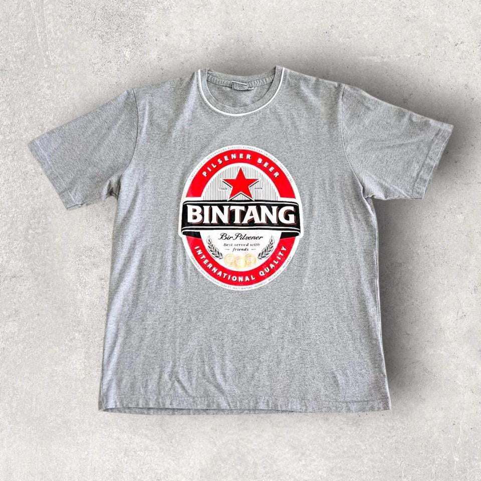 Vintage Grey Beer T-shirt - L Vintage Grey Beer T-shirt - L Lizard Vintage Clothes