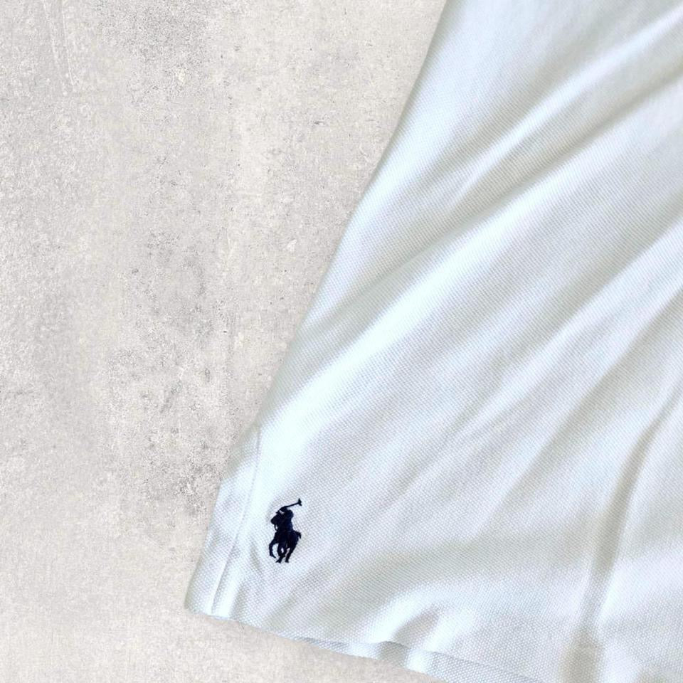 Polo Ralph Lauren White Polo Tee - M Polo Ralph Lauren White Polo Tee - M Lizard Vintage Clothes