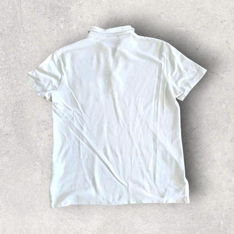 Polo Ralph Lauren White Polo Tee - M Polo Ralph Lauren White Polo Tee - M Lizard Vintage Clothes