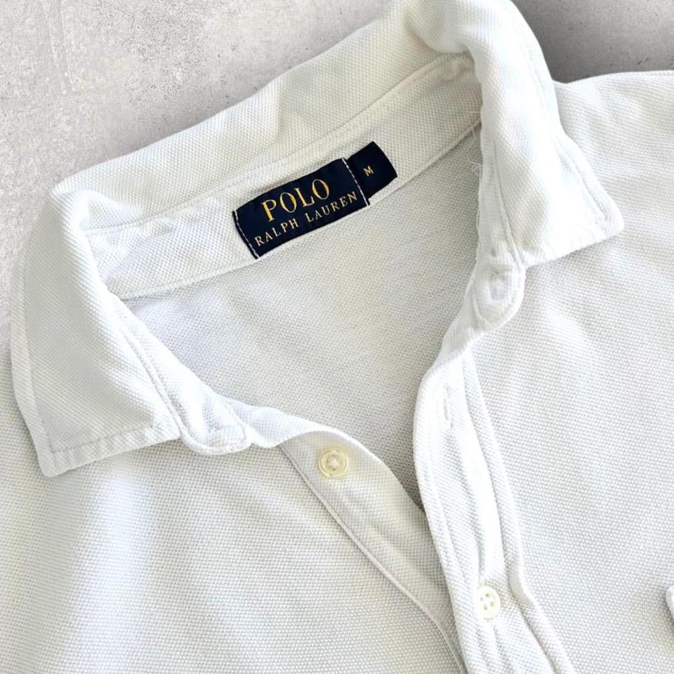 Polo Ralph Lauren White Polo Tee - M Polo Ralph Lauren White Polo Tee - M Lizard Vintage Clothes