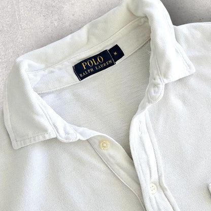 Polo Ralph Lauren White Polo Tee - M Polo Ralph Lauren White Polo Tee - M Lizard Vintage Clothes