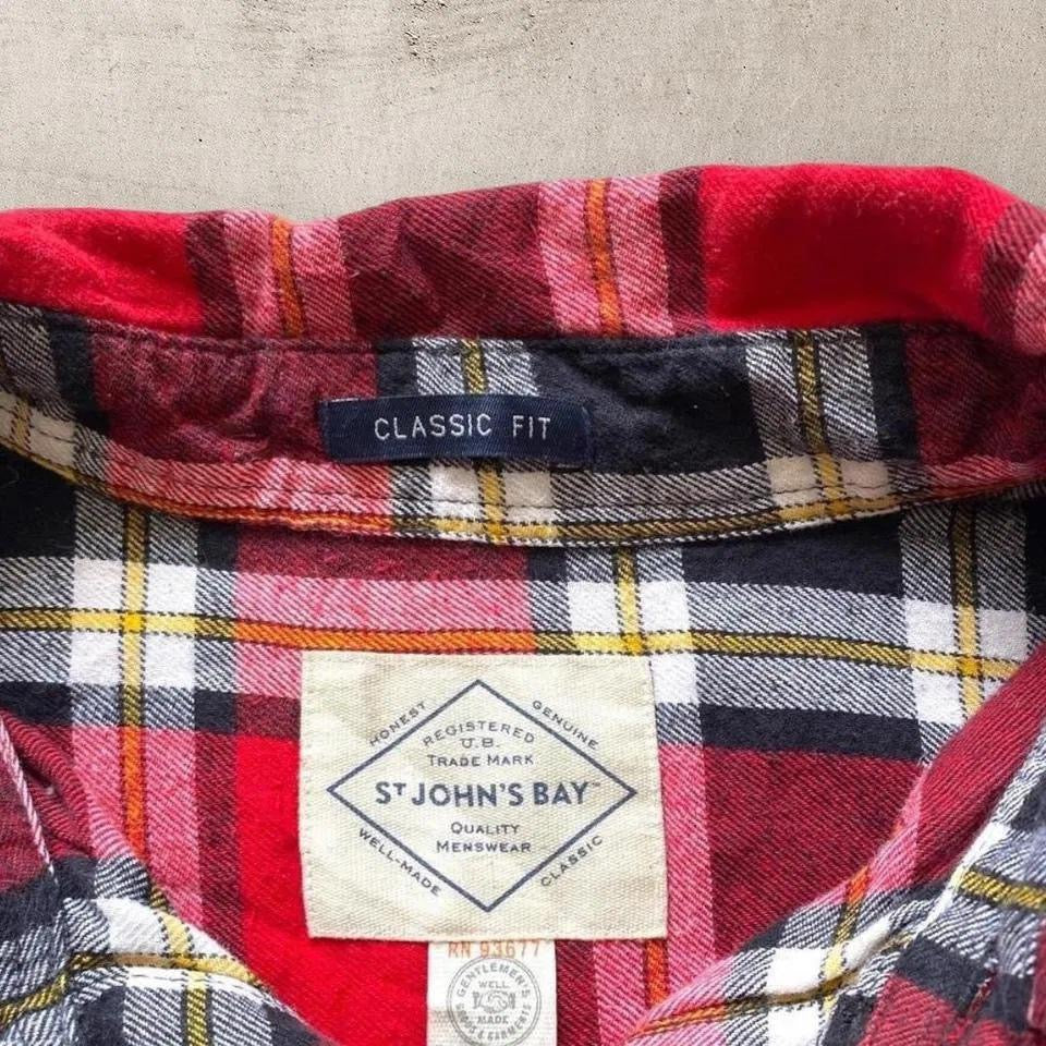 Red squares flannel shirt - XL חולצת פלאנל משובצת אדומה מידה XL      