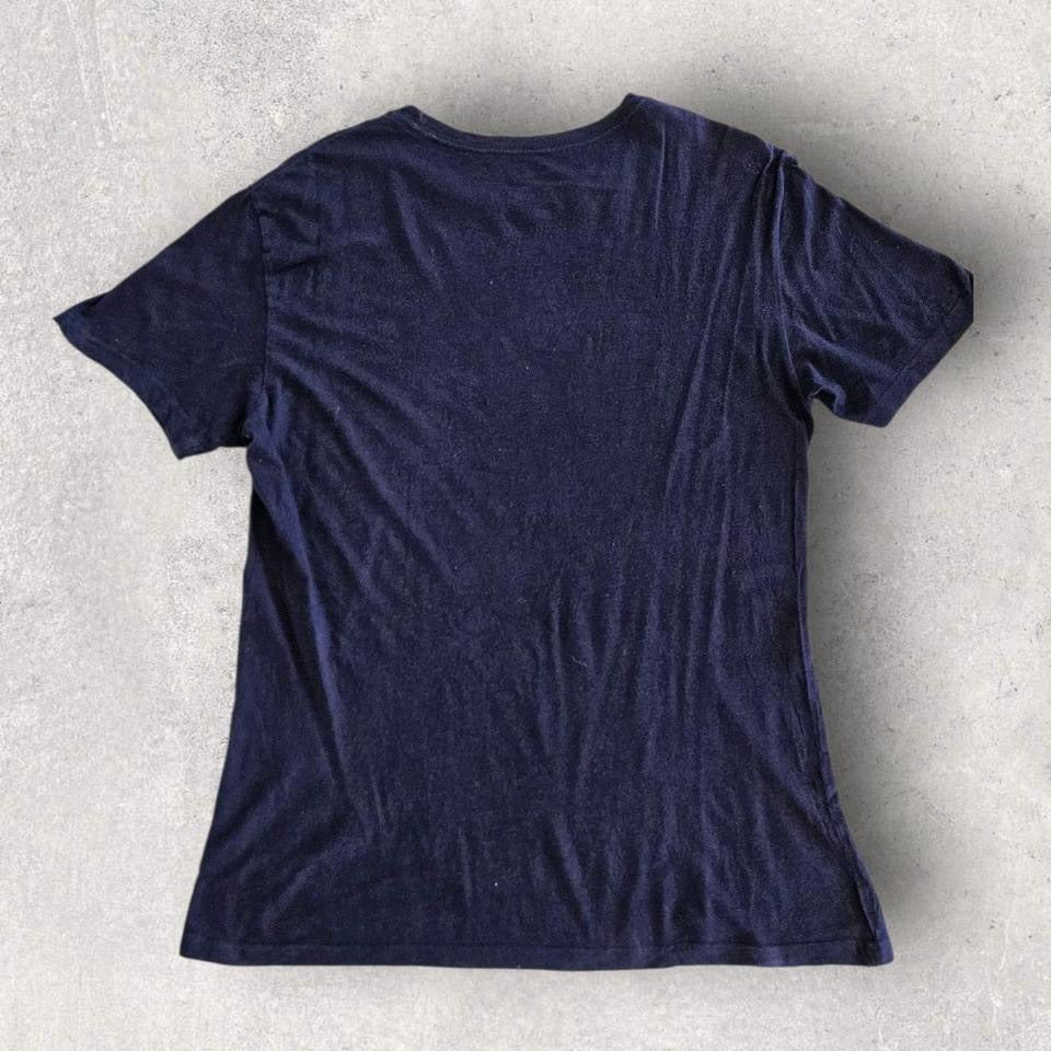 Polo Ralph Lauren Navy T-shirt - L Lizard Vintage Clothes T-Shirts
