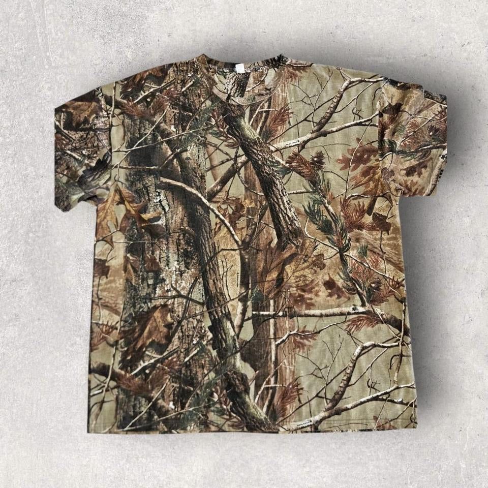 Real Tree Camo T-shirt - XXL Lizard Vintage Clothes T-Shirts