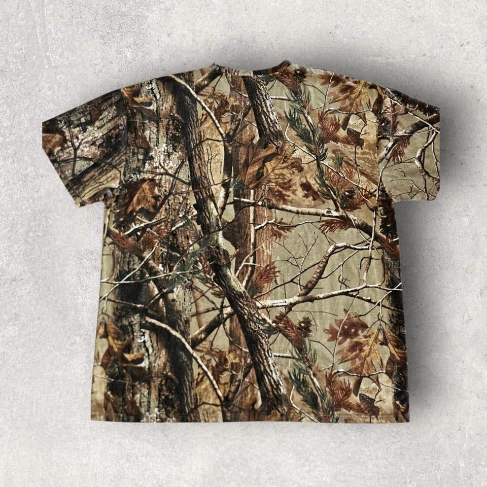 Real Tree Camo T-shirt - XXL Lizard Vintage Clothes T-Shirts
