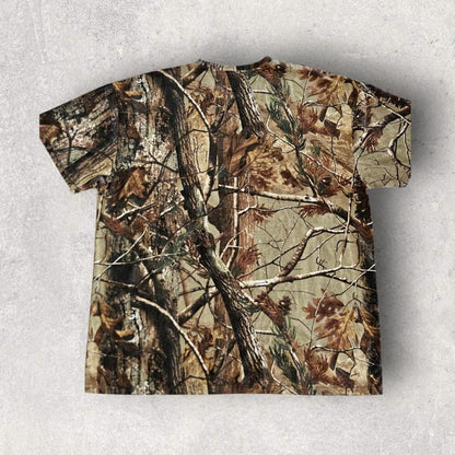 Real Tree Camo T-shirt - XXL Lizard Vintage Clothes T-Shirts