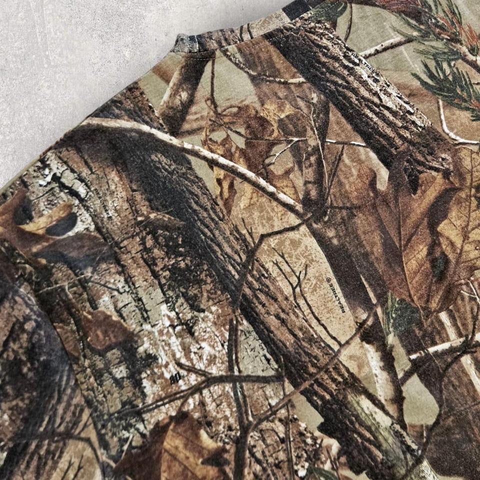 Real Tree Camo T-shirt - XXL Lizard Vintage Clothes T-Shirts