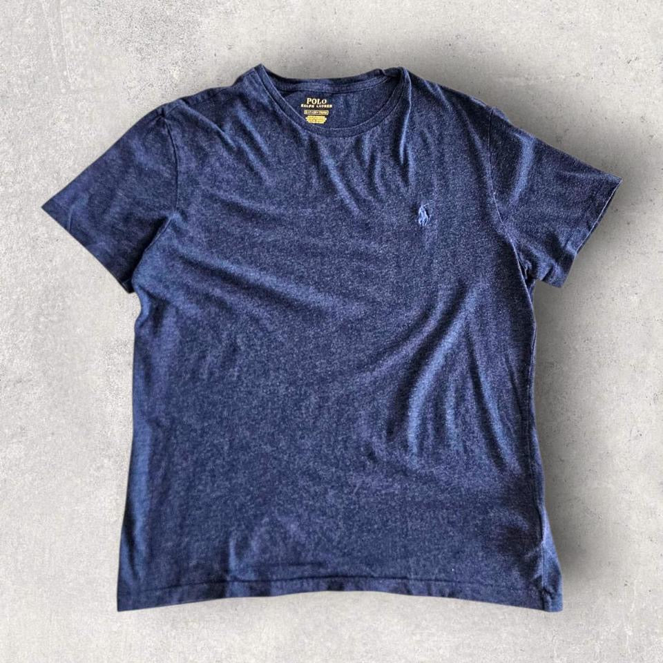 Polo Ralph Lauren Navy T-shirt - S Lizard Vintage Clothes T-Shirts
