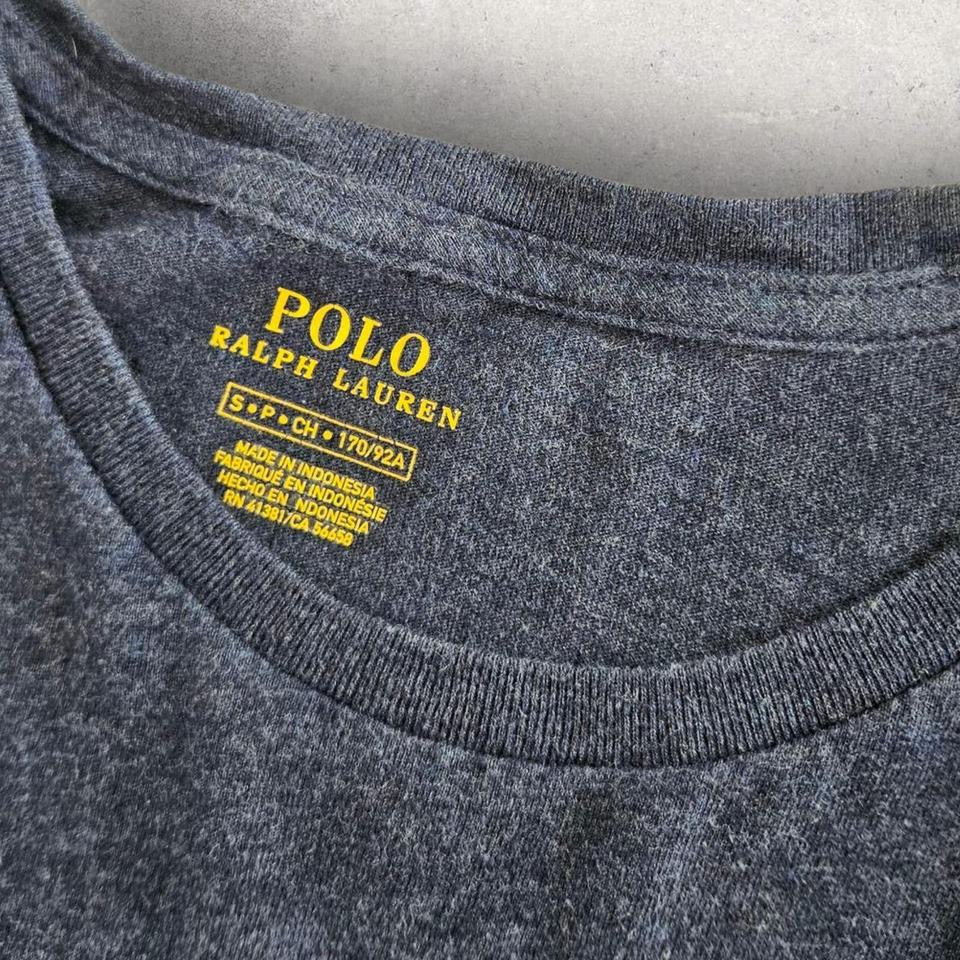 Polo Ralph Lauren Navy T-shirt - S Lizard Vintage Clothes T-Shirts