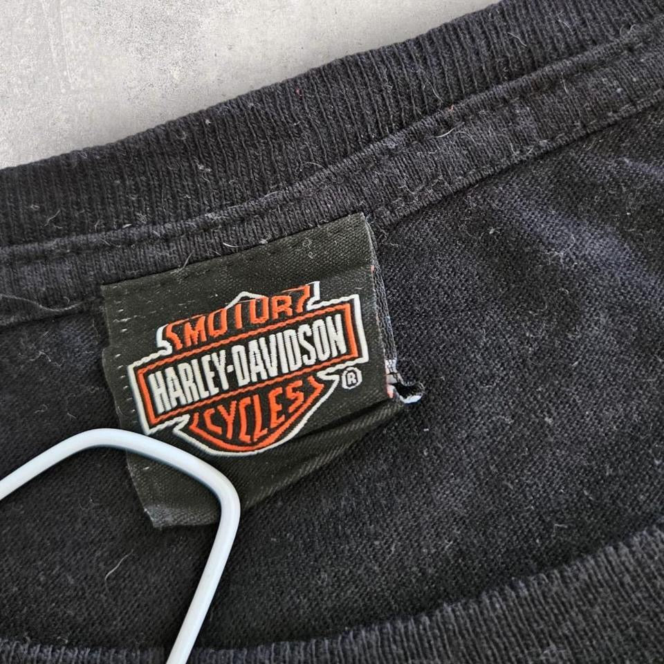 Harley Davidson Black Graphic T-shirt - L Lizard Vintage Clothes T-Shirts