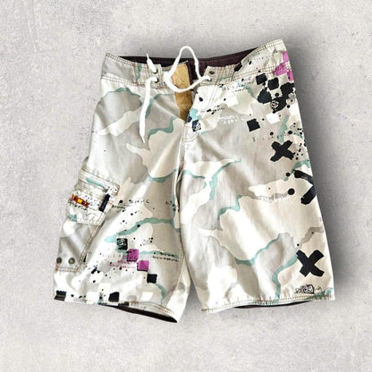 Y2K Billabong Camo Cargo Swimwear Shorts - 30BillabongY2K Billabong Camo Cargo Swimwear Shorts - 30