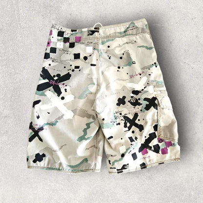 Y2K Billabong Camo Cargo Swimwear Shorts - 30BillabongY2K Billabong Camo Cargo Swimwear Shorts - 30