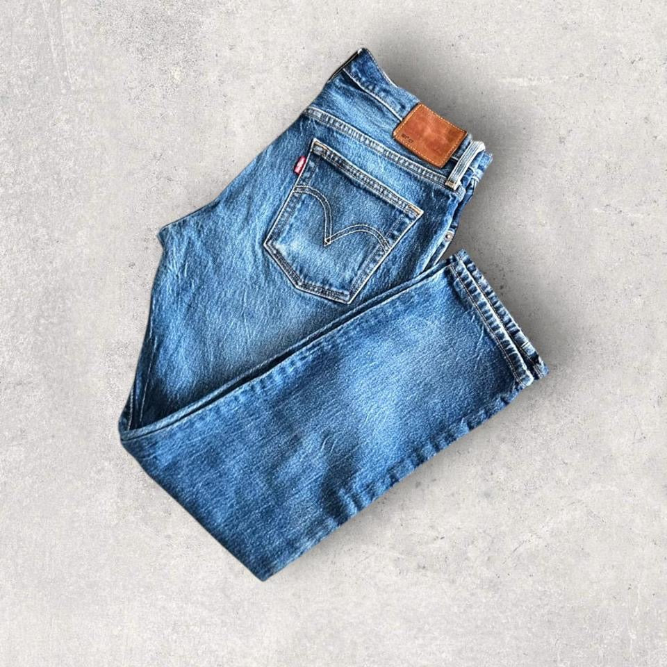 Levi's 501 Navy Jeans W27 L32 – Vintage Second Hand Denim Pants
