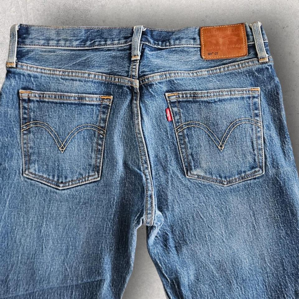 Levi's 501 Navy Jeans W27 L32 – Vintage Second Hand Denim Pants