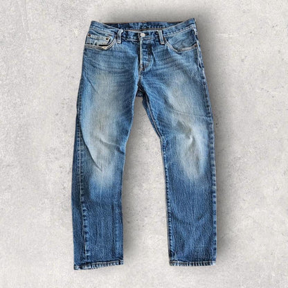 Levi's 501 Navy Jeans W27 L32 – Vintage Second Hand Denim Pants