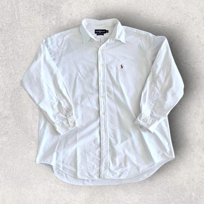 Polo Ralph Lauren White Polo Shirt - XXLLizard Vintage ClothesShirts