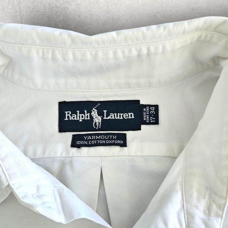 Polo Ralph Lauren White Polo Shirt - XXLLizard Vintage ClothesShirts