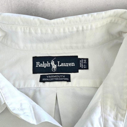 Polo Ralph Lauren White Polo Shirt - XXLLizard Vintage ClothesShirts