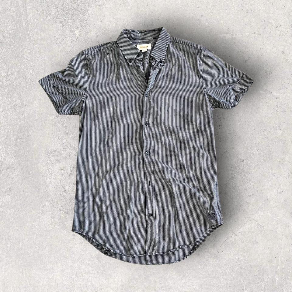 Diesel Black Stripes Polo Shirt - MLizard Vintage ClothesShirts