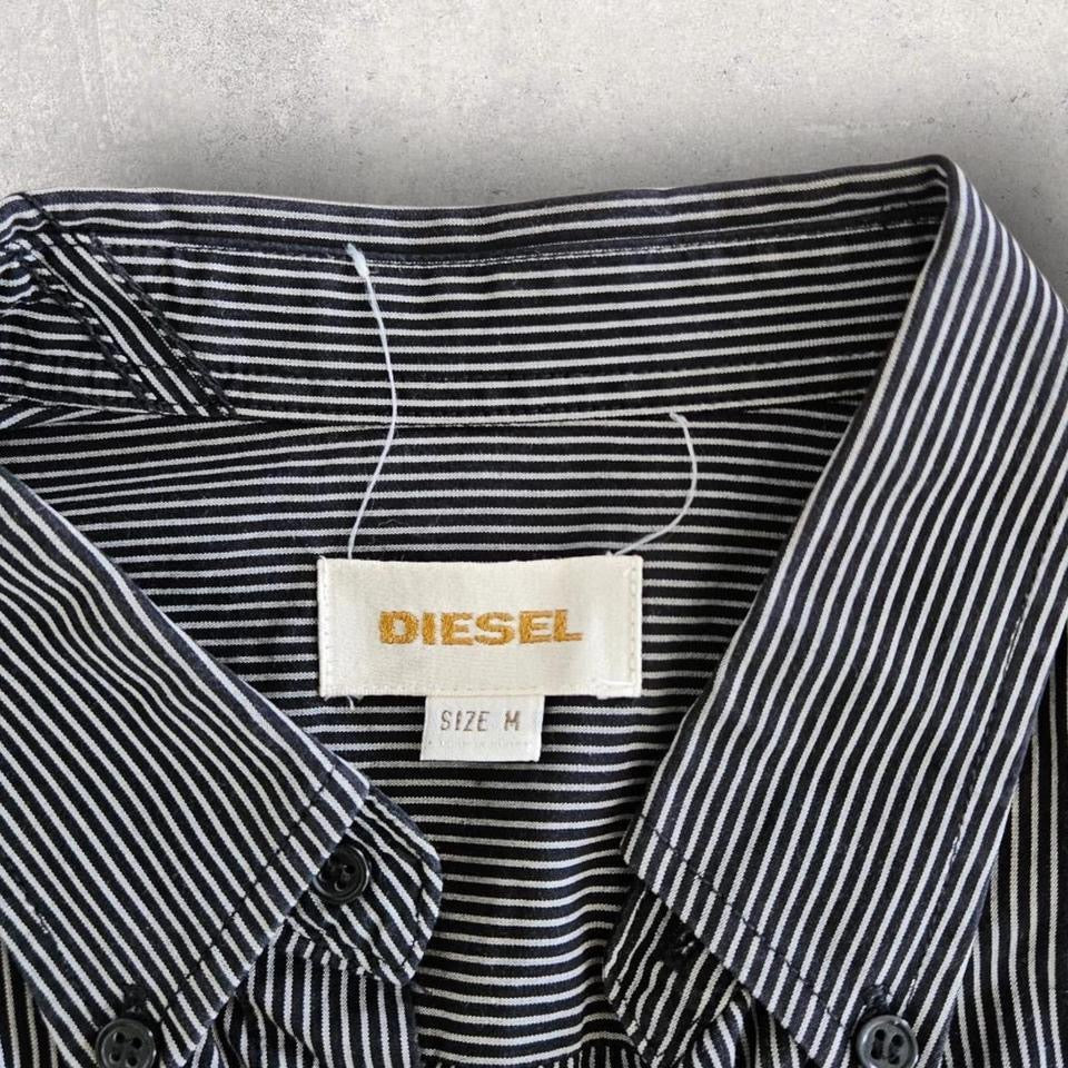 Diesel Black Stripes Polo Shirt - MLizard Vintage ClothesShirts