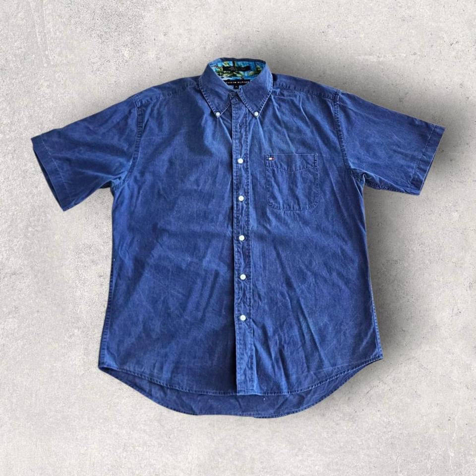 Tommy Hilfiger Navy Polo Shirt - XLLizard Vintage ClothesPolos