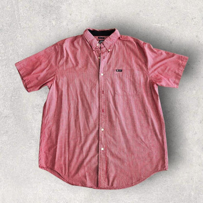 Chaps Ralph Lauren Orange Stripes Polo Shirt - LLizard Vintage ClothesUncategorized