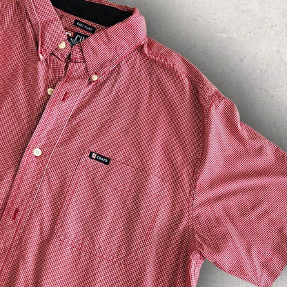 Chaps Ralph Lauren Orange Stripes Polo Shirt - LLizard Vintage ClothesUncategorized
