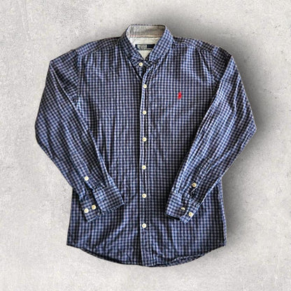 Polo Ralph Lauren Blue Square Shirt - SLizard Vintage ClothesShirts