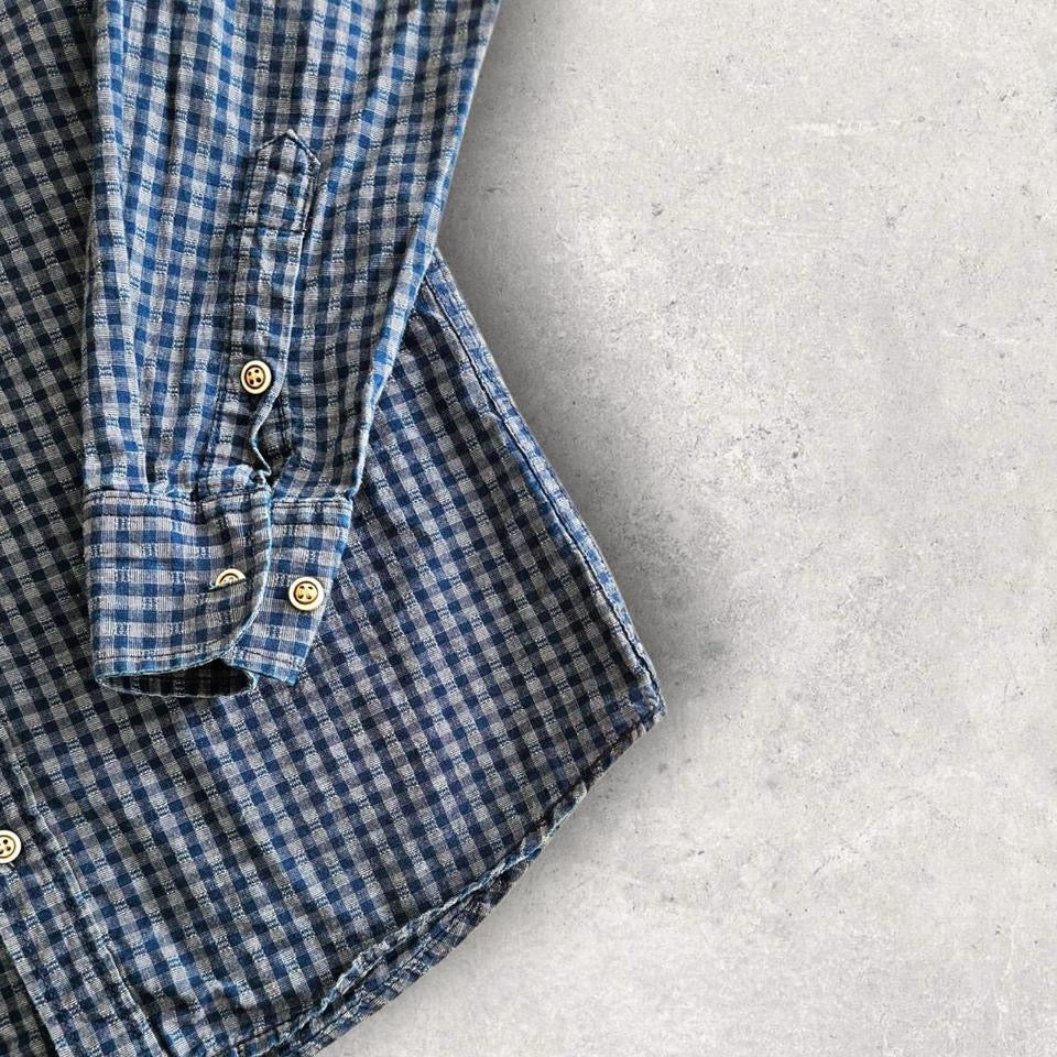 Polo Ralph Lauren Blue Square Shirt - SLizard Vintage ClothesShirts