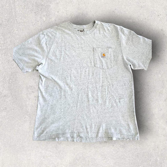 Carhartt Grey Pocket T-shirt - LT-ShirtsLizard Vintage Clothes
