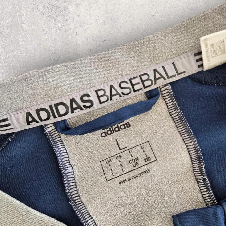 Navy Adidas Baseball 1/4 Zip - XLJacketsLizard Vintage Clothes