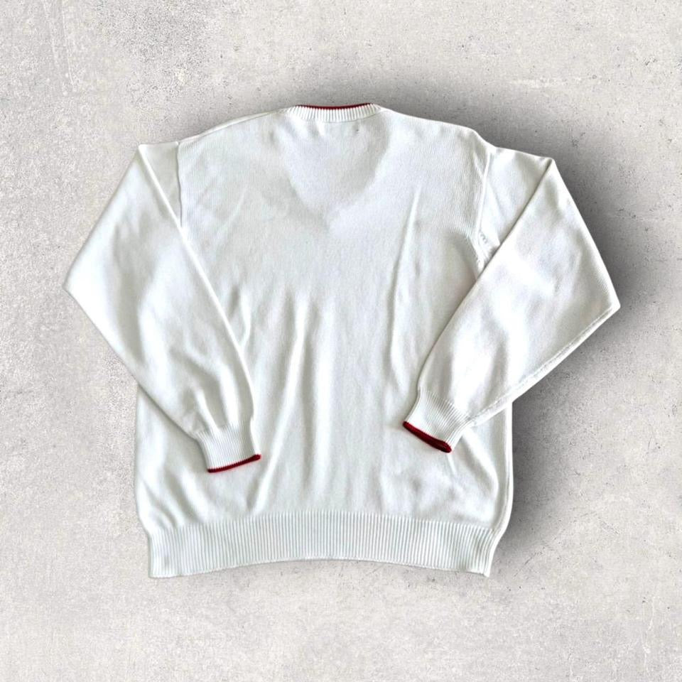 Fred Perry V-Neck Sweater - MSweatersLizard Vintage Clothes
