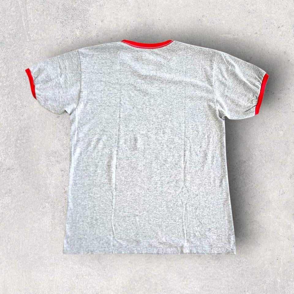 Gildan Grey Football T-shirt - LLizard Vintage ClothesT-Shirts