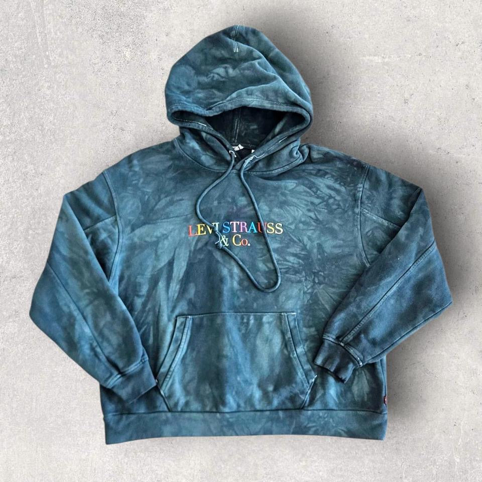 Levi’s Green Tie die Hoodie - SLizard Vintage ClothesHoodies