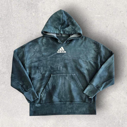 Adidas Green Tie Die Hoodie - MLizard Vintage ClothesHoodies