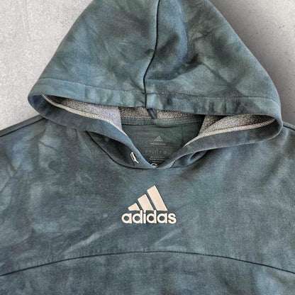 Adidas Green Tie Die Hoodie - MLizard Vintage ClothesHoodies