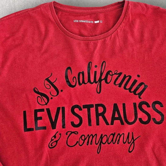 Levi’s Red Long Sleeve T-shirt - MLizard Vintage ClothesUncategorized
