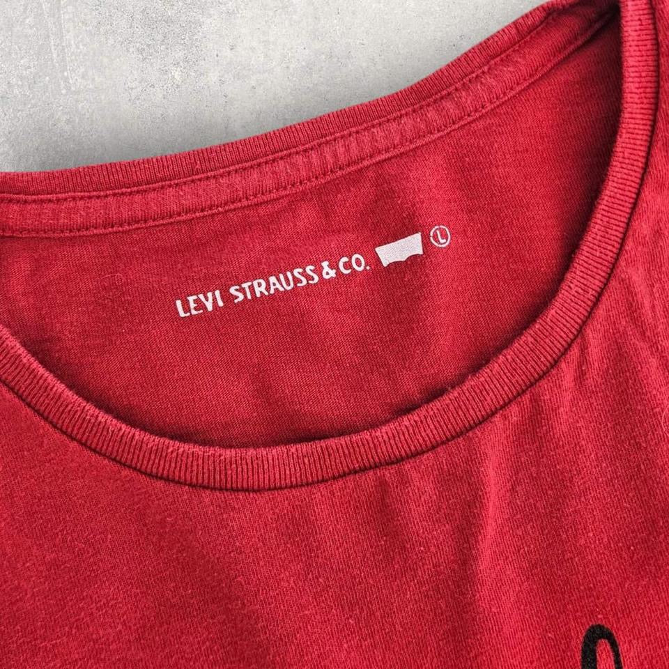 Levi’s Red Long Sleeve T-shirt - MLizard Vintage ClothesUncategorized