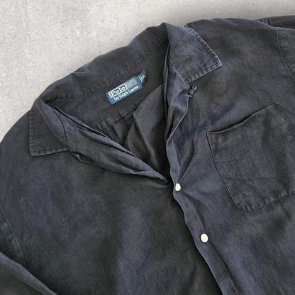 Polo Ralph Lauren Black Shirt - LShirtsLizard Vintage Clothes