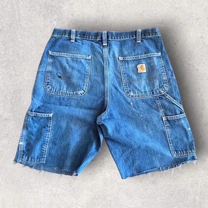 Carhartt Short Carpenters Jeans - W34Denim ShortsLizard Vintage Clothes